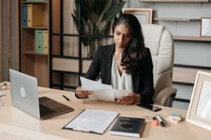 Lawyer at a desk